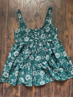 Urban Outfitters Size Small Cindy Floral Ruffle Tiered Romper